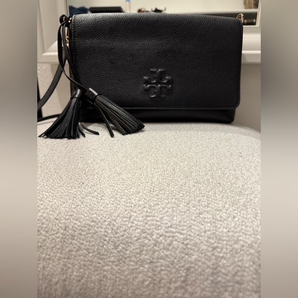 Tory Burch Black Leather Crossbody Bag